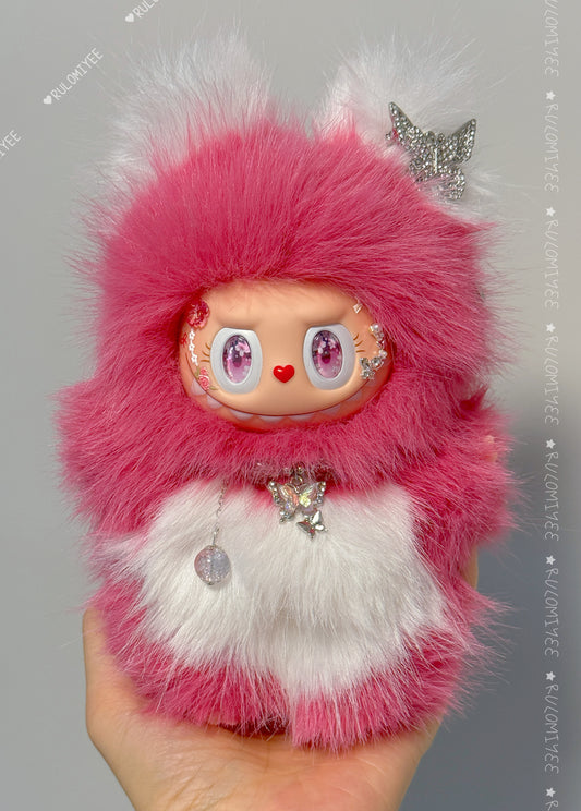 Pinkberry Flutter — OOAK Handmade Plush | Magnetic Kitty Tail Series